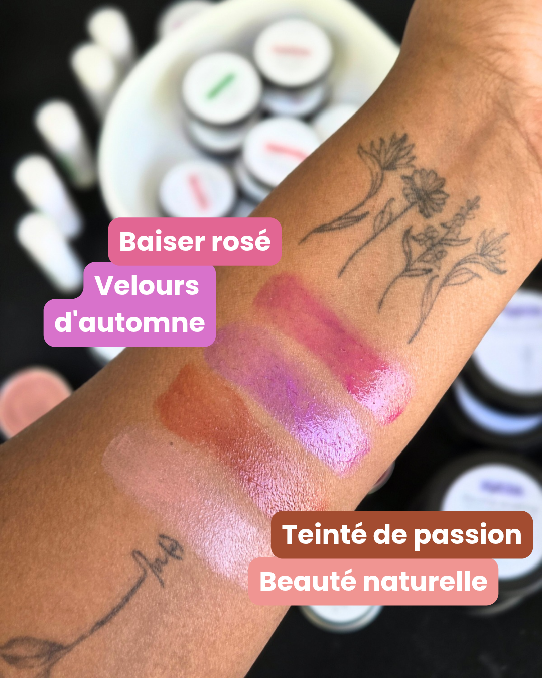 Baume à lèvres teinté