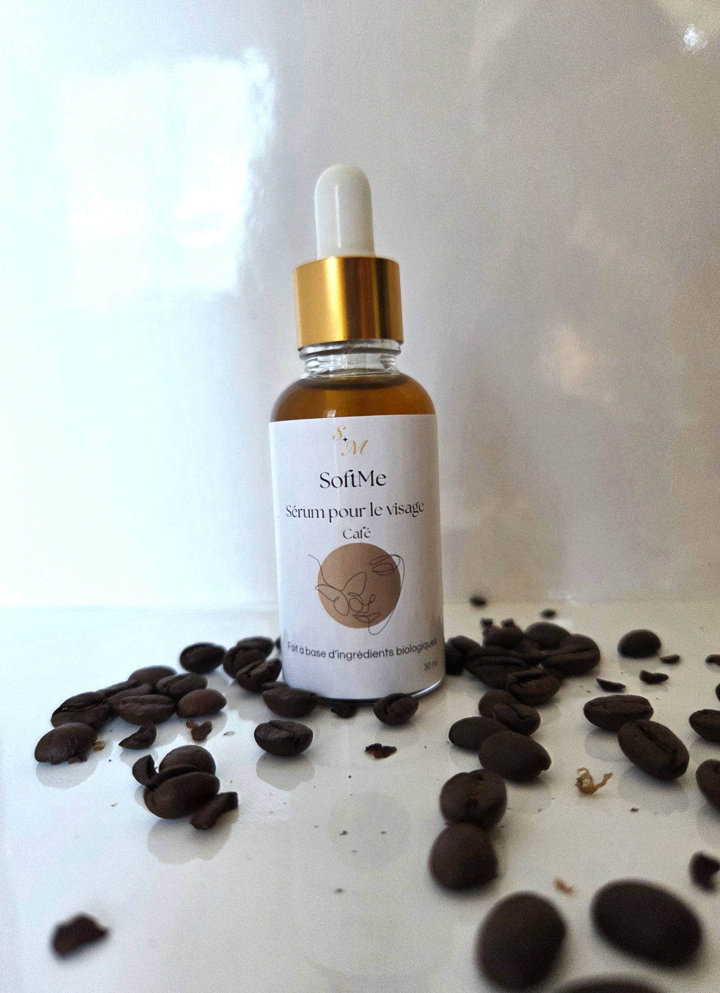 Sérum pour le visage au café