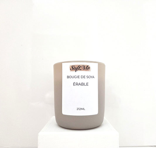 Bougie de soya bio - Érable