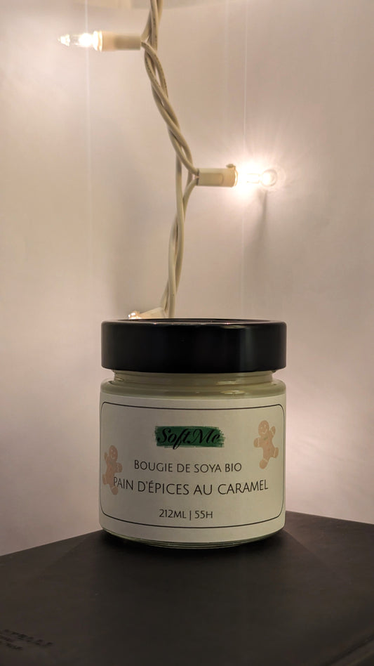 Bougie de soya bio au pain d’épices