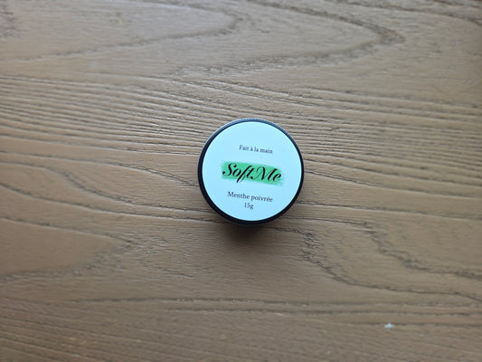 Baume à lèvres à la menthe poivrée 15g