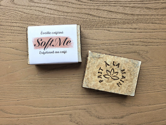 Savon exfoliant pour le corps en barre - Café