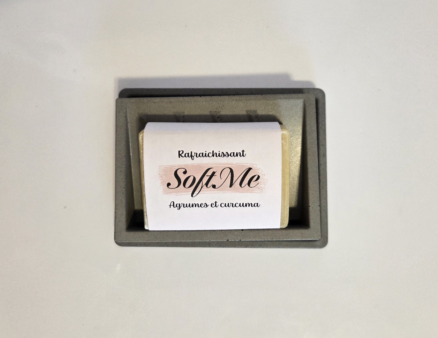 Porte -Savon en béton fait à la main